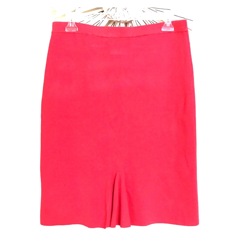 Carmen Marc Valvo Coral pink Midi Skirt M